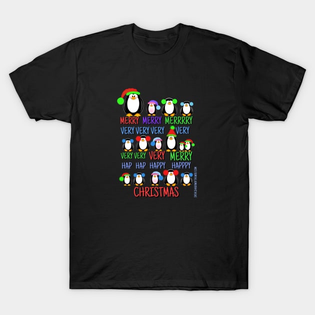 Very, very merry, hap hap happy Christmas T-Shirt by WolfShadow27